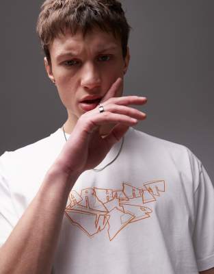 Carhartt Screwed Up Logo Script T-shirt In White