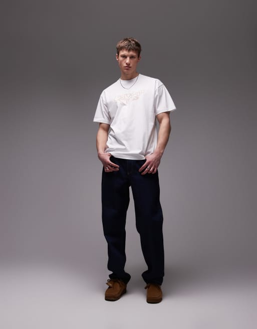 Carhartt WIP screwed up logo Script t-shirt in white | ASOS