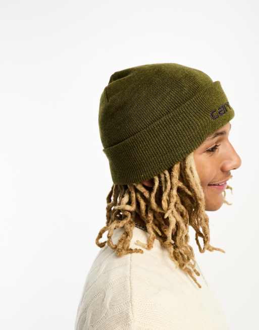 khaki carhartt beanie