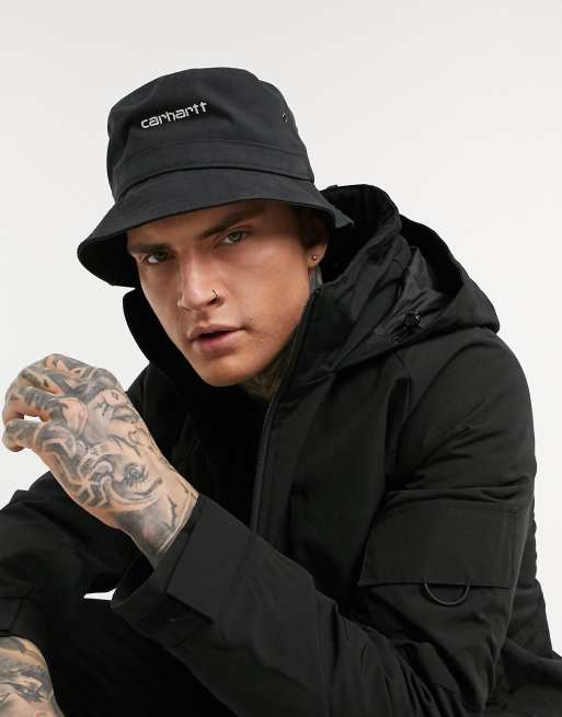 Carhartt WIP Script bucket hat in black