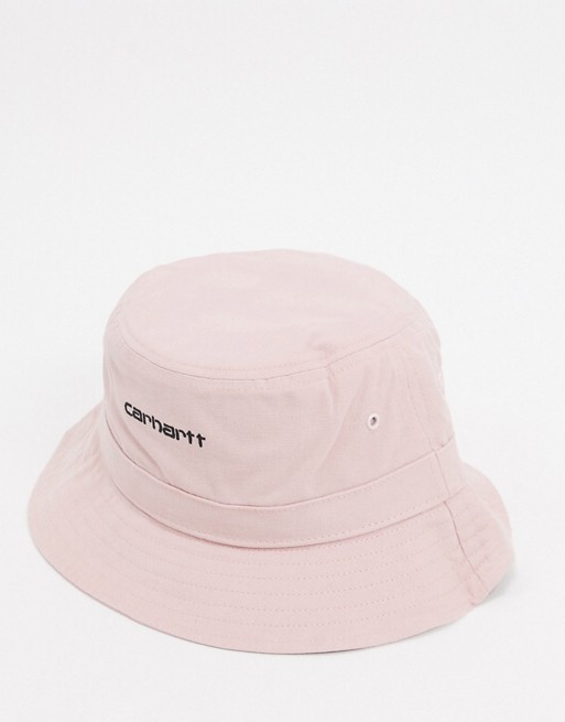 Carhartt WIP Script bucket hat in pink