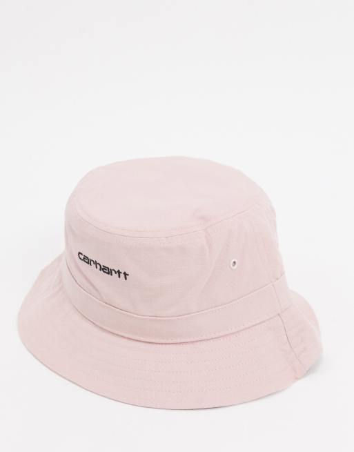 Carhartt WIP Script bucket hat in pink ASOS