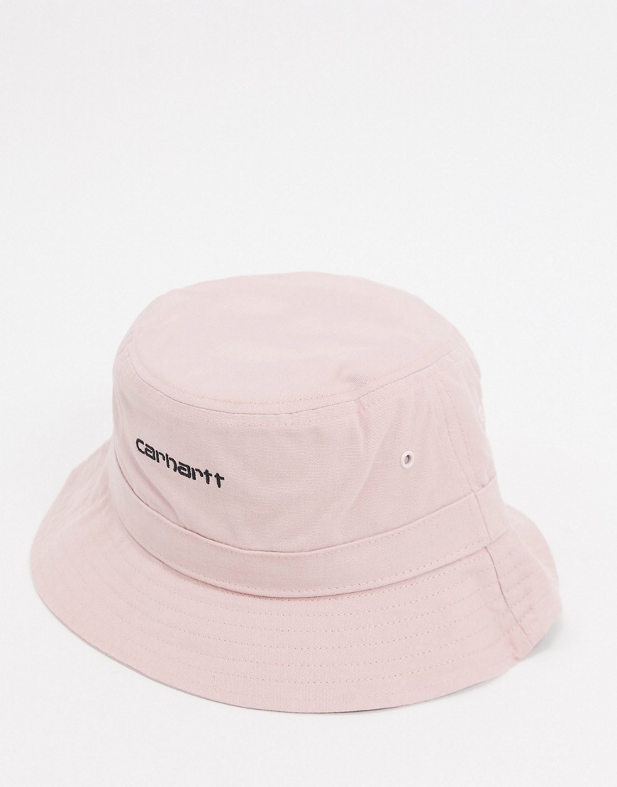 Carhartt WIP - Script - Bucket hat in roze