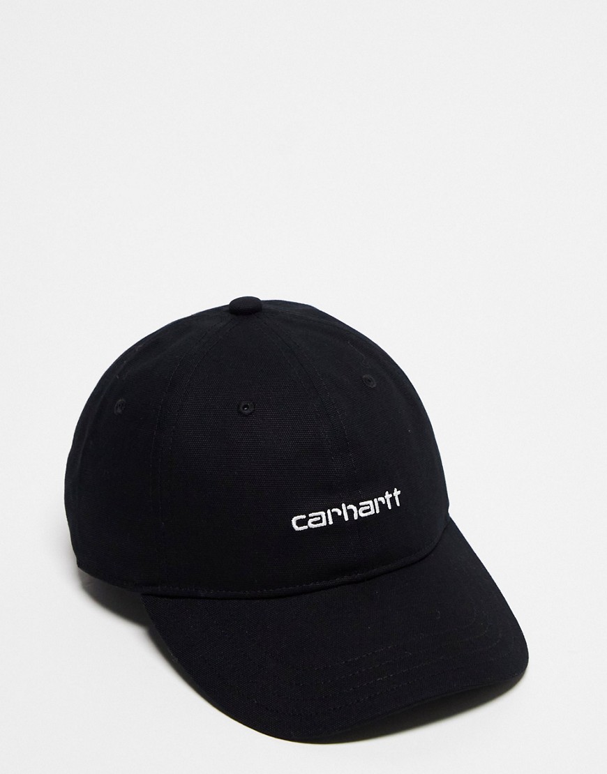 Carhartt WIP script cap in black
