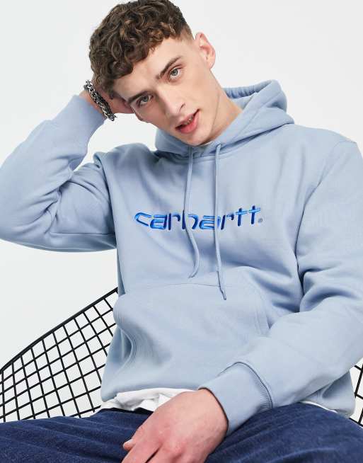 Hooded Carhartt Sweat Frosted Blue / Gulf