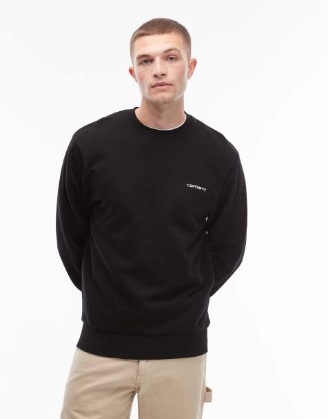 Carhartt WIP script embroidery sweatshirt in black - view 1