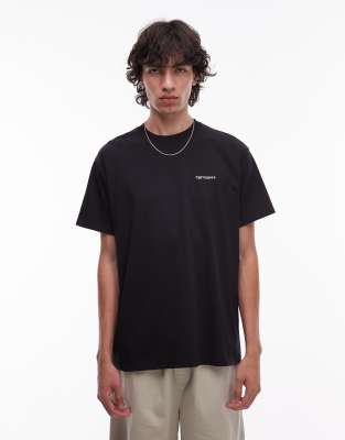 Carhartt WIP Carhartt WIP script embroidery t-shirt in black
