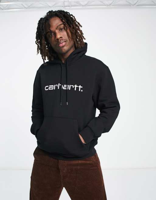 Carhartt WIP script hoodie in black