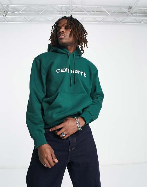 Green carhartt sales hoodie