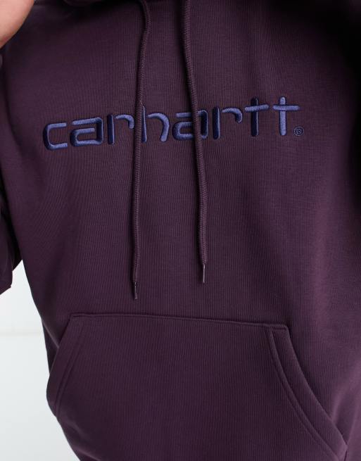 Carhartt WIP script hoodie in purple | ASOS