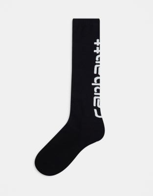 Carhartt WIP Carhartt WIP script long socks in black