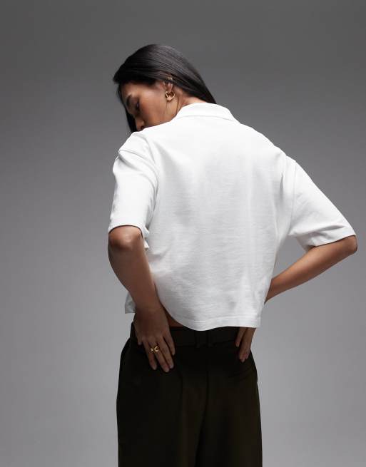 Carhartt WIP script polo in white, 3 of 4