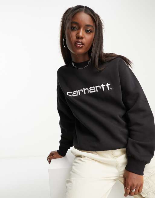 Carhartt WIP script sweat in black