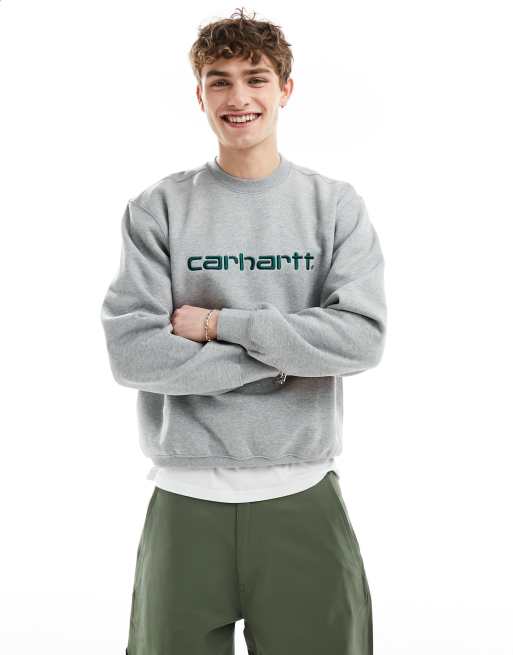 Carhartt WIP - Script - Sweatshirt in grijs