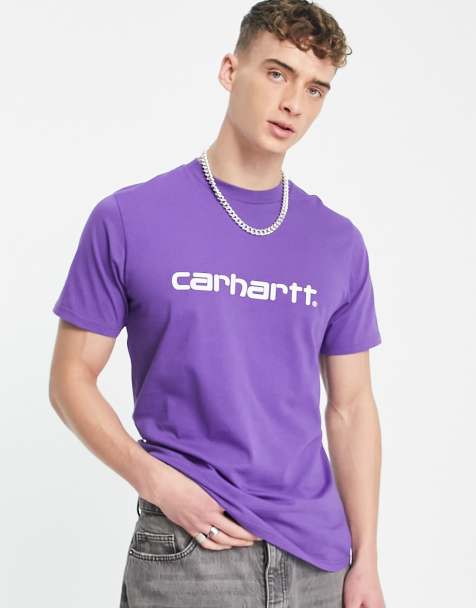 Carhartt WIP script t-shirt in purple - view 1