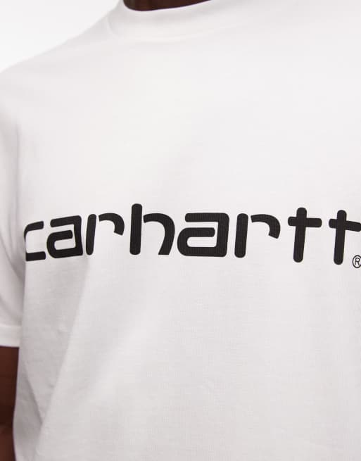 Carhartt WIP script t-shirt in white, 2 of 5