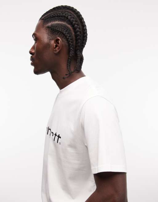 Carhartt WIP script t-shirt in white, 3 of 5