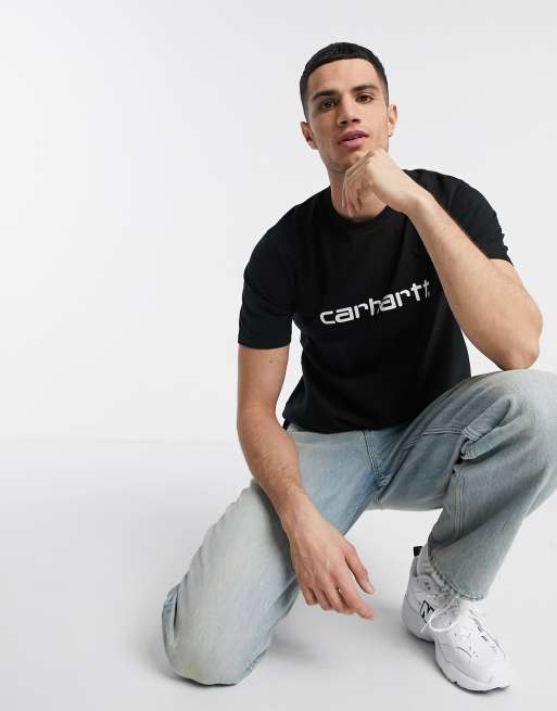 Carhartt WIP - Script - T-shirt in zwart