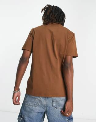 Script - T-shirt marrone con scritta-Brown - Carhartt WIP T-shirt donna  - immagine3