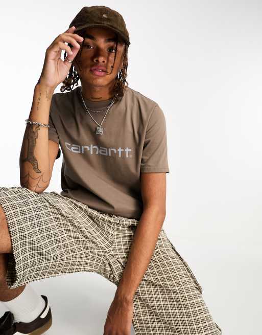 Carhartt WIP - Script - T-shirt marrone con scritta