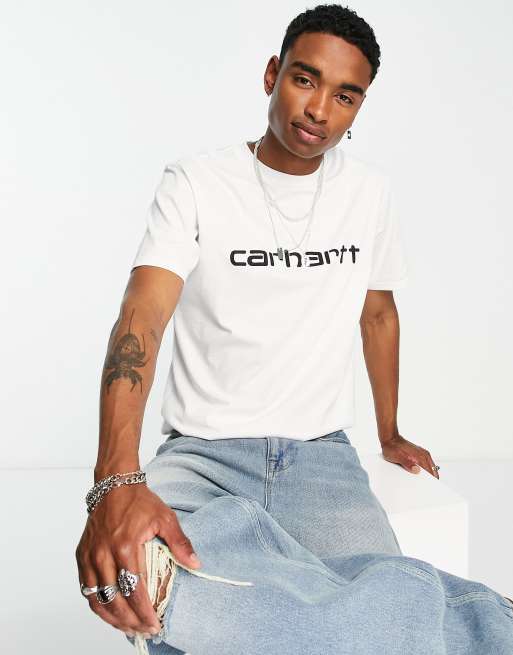 Carhartt WIP – Script – Vit t-shirt