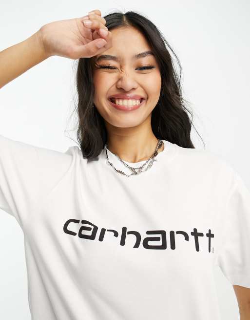 Carhartt WIP – Script – Vit t-shirt