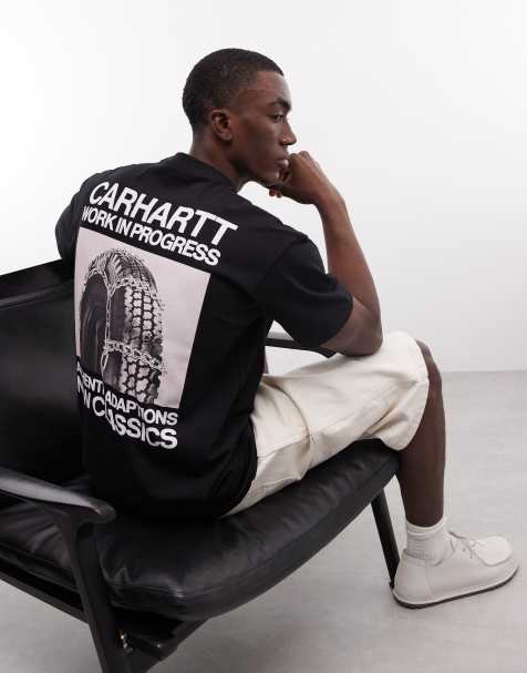 Carhartt WIP – Sean Hamilton – Svart t-shirt med 03-tryck baktill - view 1