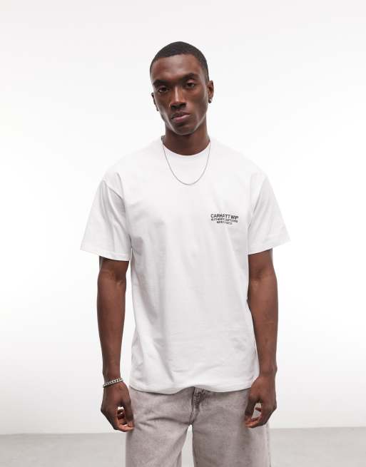 Carhartt WIP – Sean Hamilton – Vit t-shirt med 03-tryck baktill, 3 av 5