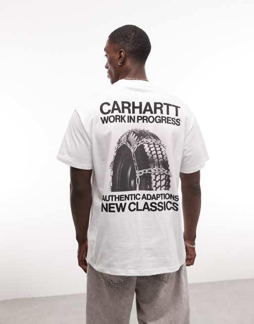 Carhartt WIP – Sean Hamilton – Vit t-shirt med 03-tryck baktill, 5 av 5