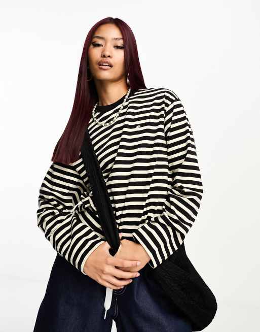 Carhartt striped long sleeve best sale