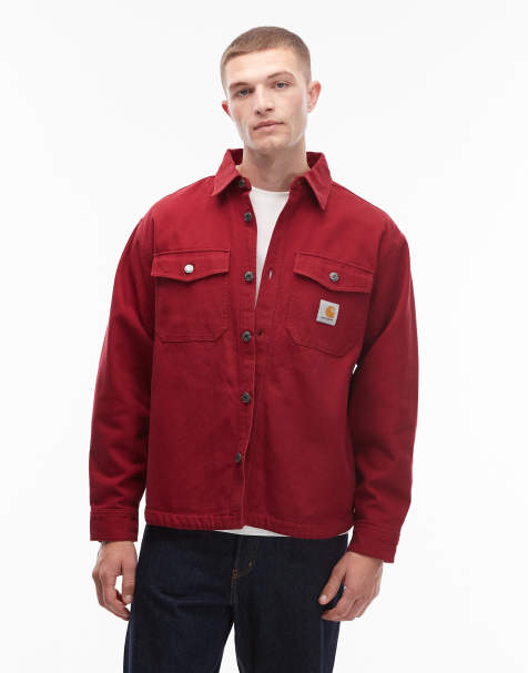 Carhartt WIP Selby denim shirt jacket in red - view 1