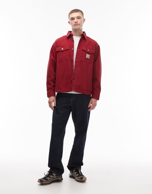 Carhartt WIP - Selby - Veste chemise en jean - Rouge, 2 de 5