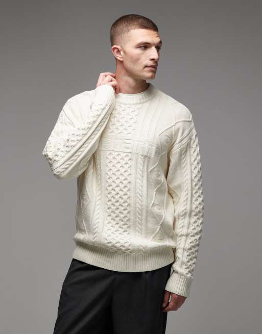 Carhartt WIP shawn knitted jumper in off white | ASOS