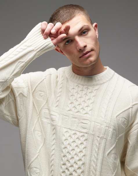 Carhartt WIP - Shawn - Pull en maille - Blanc cassé - view 1