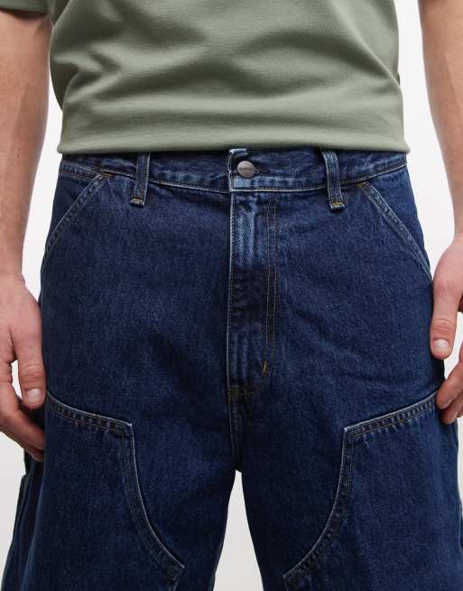 Carhartt WIP - Short avec renfort aux genoux - Délavage moyen, 5 de 5