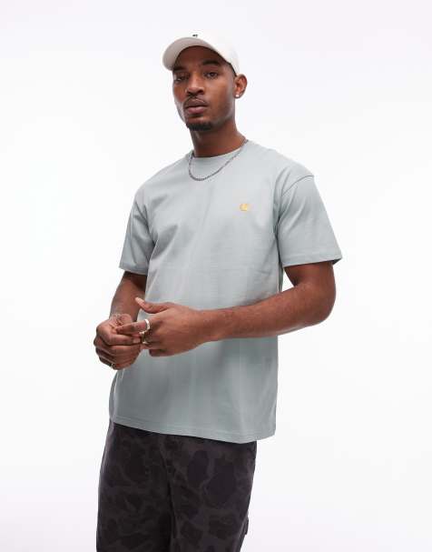 Carhartt WIP short sleeve chase t-shirt in mint green - view 1