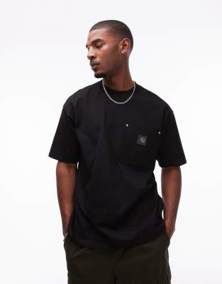 Carhartt WIP Carhartt WIP short sleeve eldon pocket t-shirt in black