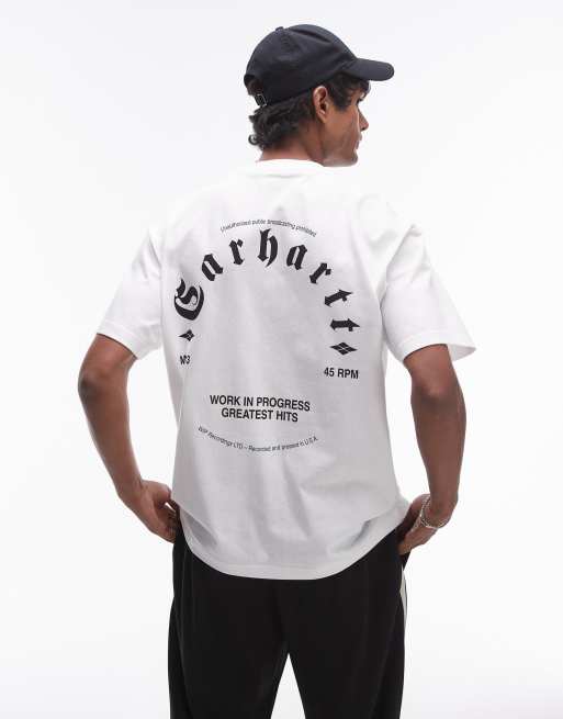 Carhartt WIP short sleeve greatest hits t-shirt in white 