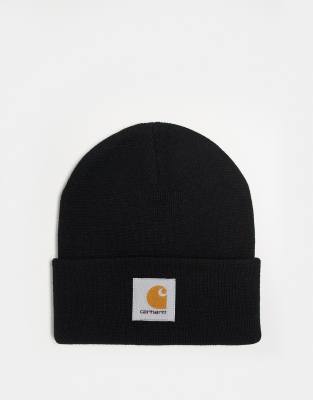 Carhartt Short Watch Beanie In Black