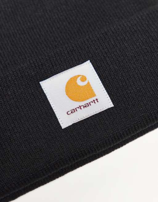 Carhartt WIP short watch beanie in black