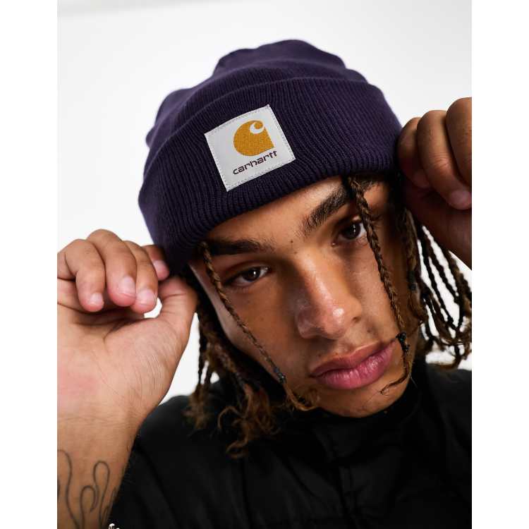 Carhartt WIP short watch beanie in purple