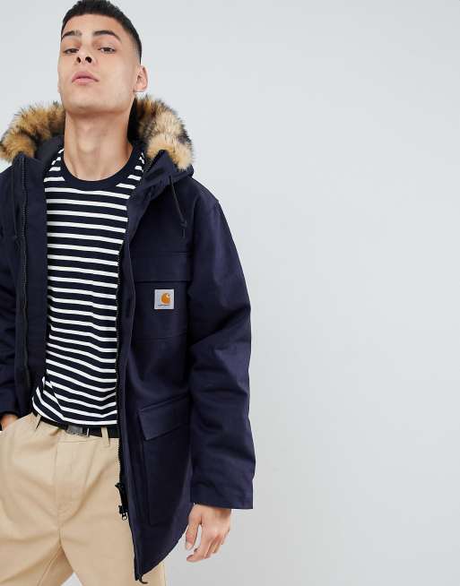 Carhartt WIP Siberian parka in navy