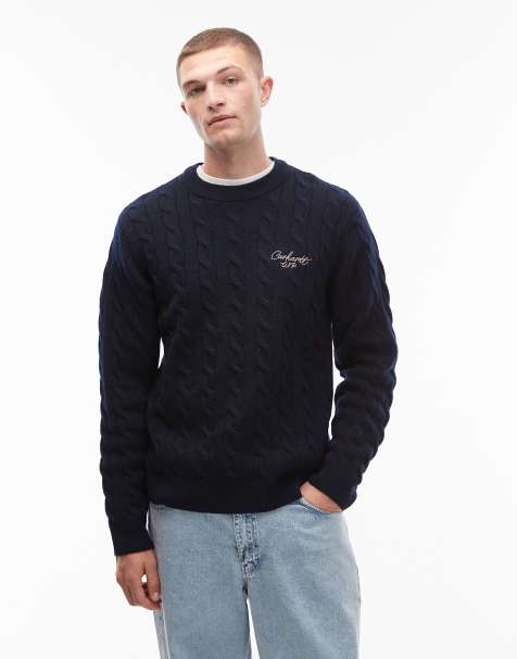 Carhartt WIP signature knitted jumper in navy - view 1