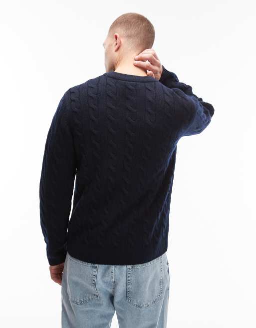 Carhartt WIP signature knitted jumper in navy, 3 of 5