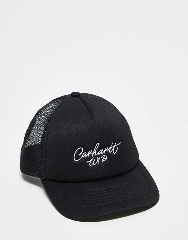 Carhartt WIP - signature trucker cap in black