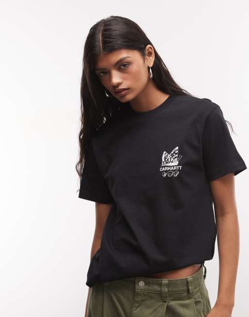 Carhartt WIP Silver Cups T-Shirt mit Rückenprint in Schwarz, 2 von 4