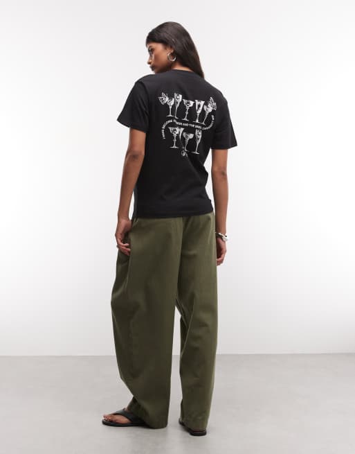 Carhartt WIP Silver Cups T-shirt nera, 4 di 4