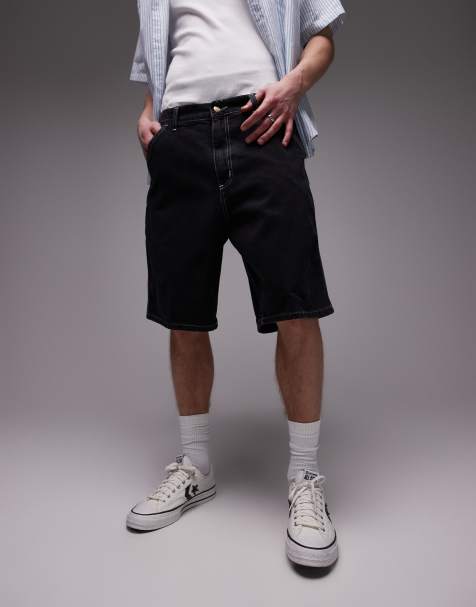 Carhartt WIP simple jort in washed black - view 1
