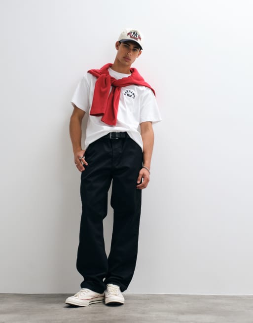 Carhartt WIP - Simple - Pantaloni dritti comodi neri, 2 di 5