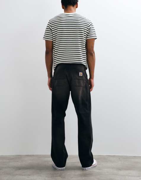 Carhartt WIP Simple relaxed straight fit jeans in black wash - view 1